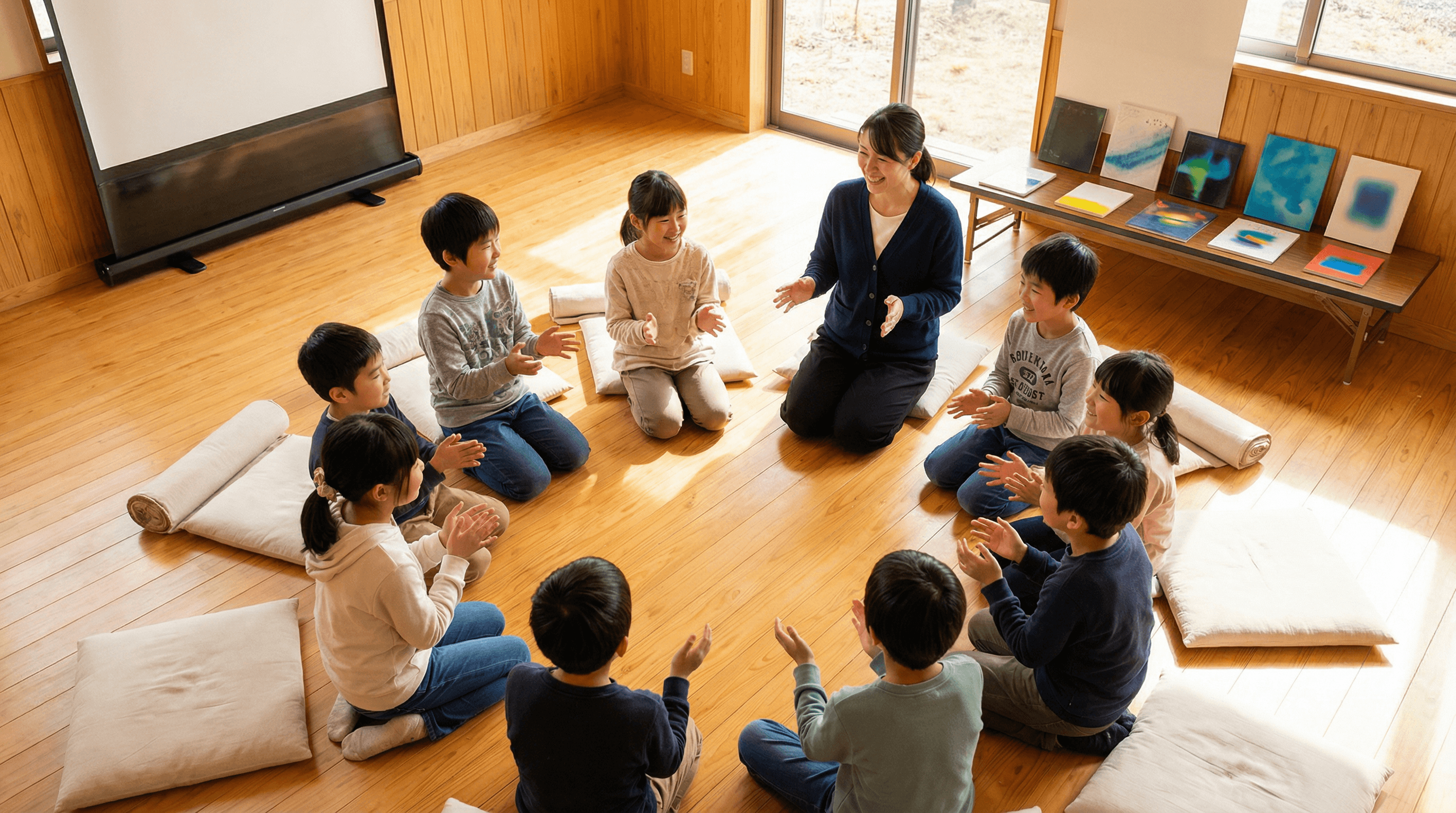 講師と子どもたちの共育シーン